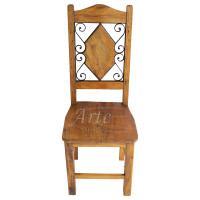 Cadeira Rústica com Ferro - 1622