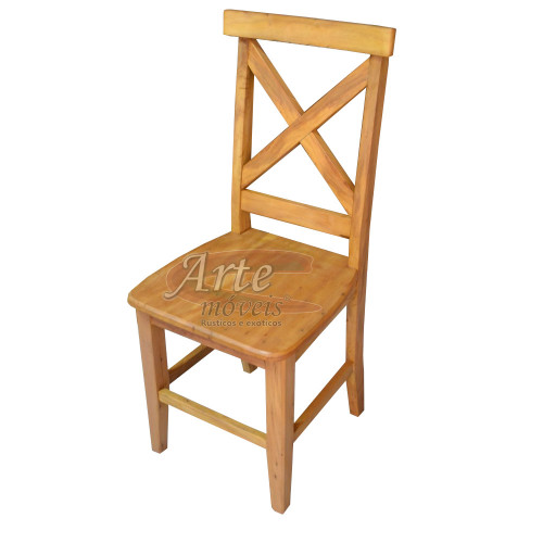 Cadeira "X" Aplainada em Peroba Rosa - 2710