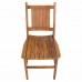 Cadeira Ripada Plainada em Madeira de Demolição (Peroba Rosa) - 4914-2