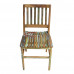Cadeira de madeira Ripada com Tinta em Peroba Rosa - 5283