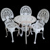 Cadeira Palmeira Branca em Alumínio - 4833 