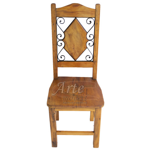 Cadeira Rústica com Ferro - 1622