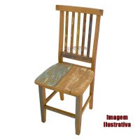Cadeira de madeira "Mineira" Com Tinta em Peroba Rosa - 514
