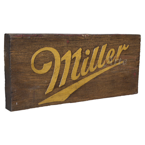 Placa "Miller" Sem Tinta em Madeira - 5268
