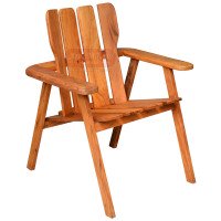 Cadeira com braço Pavão (Adirondack) em Madeira de Demolição (Peroba Rosa) - 84492