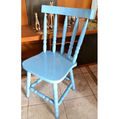 Cadeira G Azul Laqueada - 3073