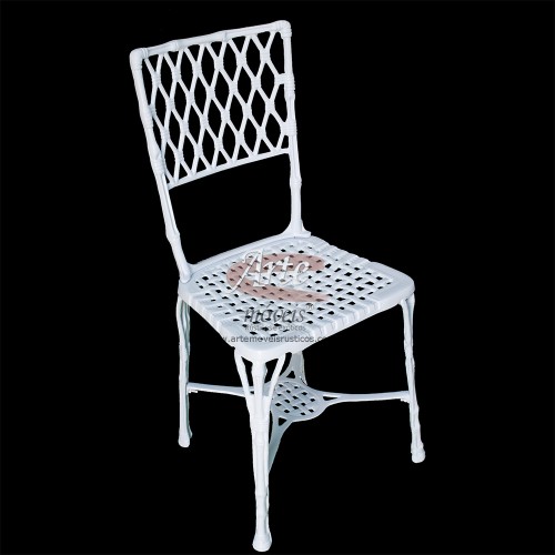 Cadeira Bambu em Alumínio Fundido - 2167
