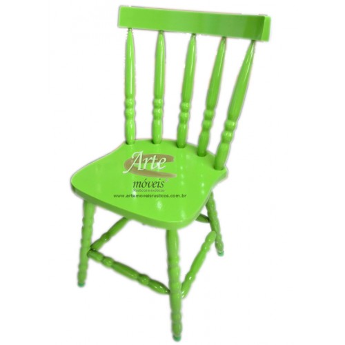 Cadeira Country G Laqueada Verde em Taeda - 4671