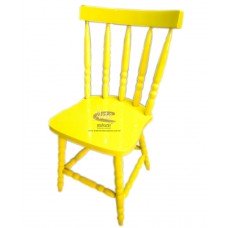 Cadeira Country G Laqueada Amarela em Taeda - 4672