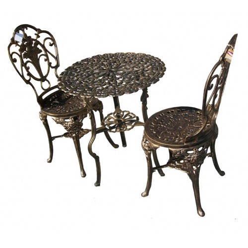 Conjunto de Mesa com 2 Cadeiras - Ouro Velho - 2492